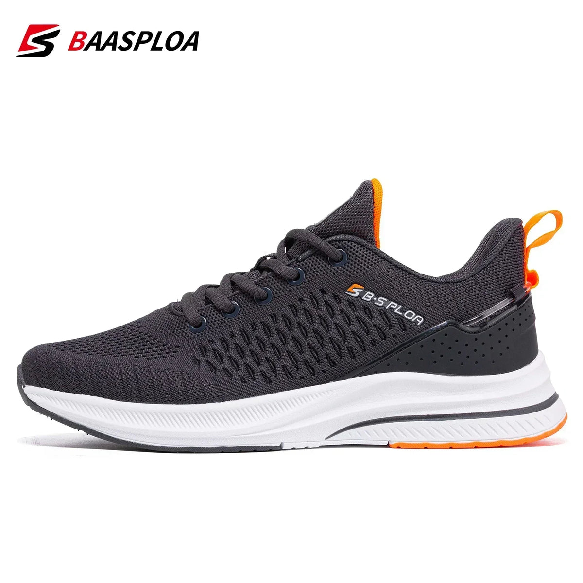 Baasploa – baskets de course pour hommes, grande taille 41-48, nouvelles chaussures de sport en maille respirante, chaussures classiques décontractées, antidérapantes, confortables pour l'extérieur