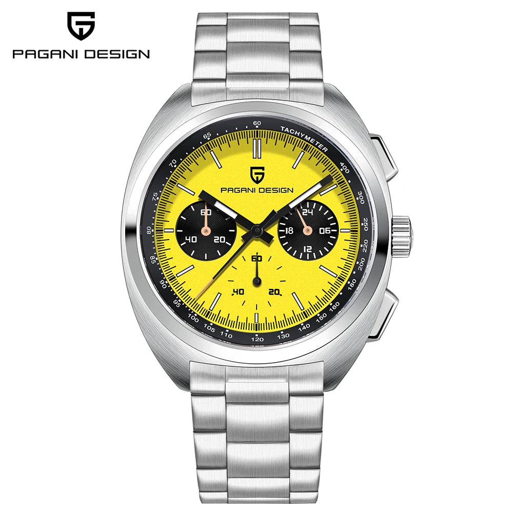 PAGANI DESIGN 2026 NEW Turtle Back Chronograph 1782 Watch for Man Fashion Men's Quartz Watch Luminous relogios masculino