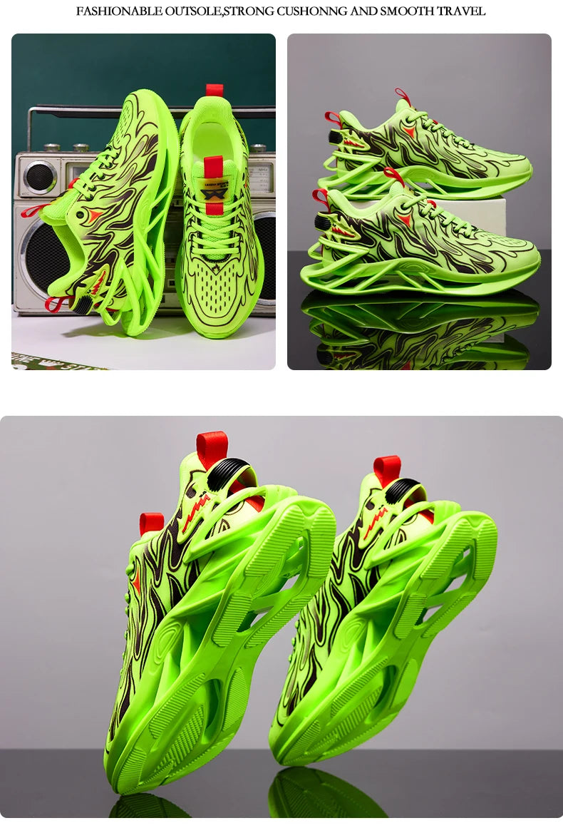 Men's Sneakers Luxury Tennis Casual Trainer Race Breathable Fashion Loafers Running Shoes for Men