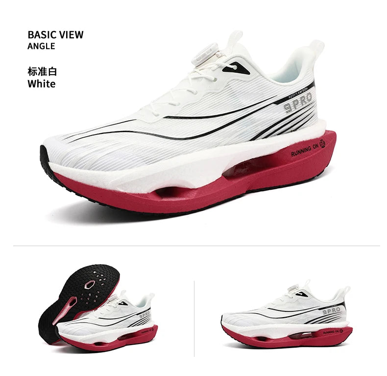 Running Shoes Carbon Board Speciality Marathon Men Sports Breathable Lightweight Women's Comfortable Athletic Nonskid Sneakers
