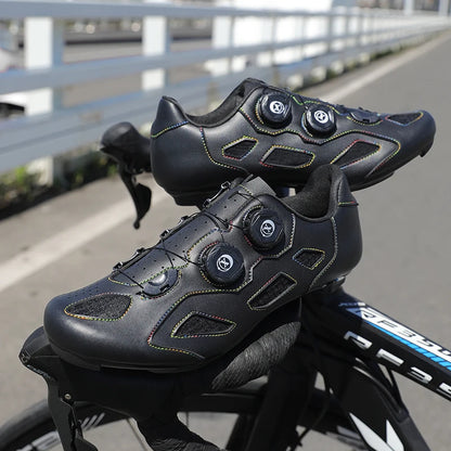 Mountain Bike Shoes Men's Cycling Shoes Quick Ratchet Buckle Compatible with SPD System Pedal for Indoor Outdoor Women MTB Shoes