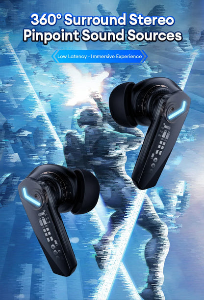 Lenovo GM2 Pro TWS kabellose Bluetooth 5.3-Ohrhörer – HD-Kopfhörer mit Touch-Steuerung und Mikrofon, wasserdichte Sport-Kopfhörer