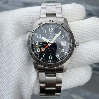 Relógio de pulso mecânico STEELFLIER Official SF792 GMT, movimento NH34, luminescência Super BGW9 C3, resistente à água até 200M, relógio de mergulho de luxo para homem