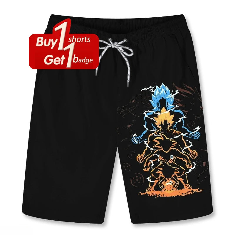 Men's Dragon Ball Goku Printed Sport Shorts Man Summer Five-Point Pants Women Casual Gym Quick-drying Beach Pant Y2k Clothes