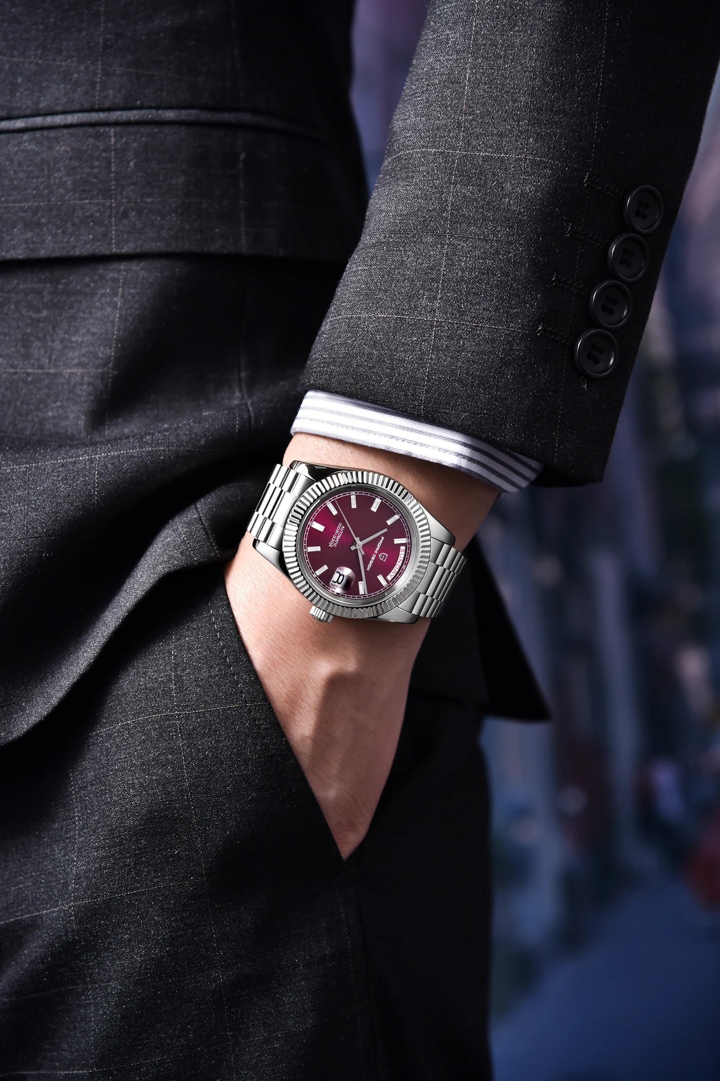 PAGANI DESIGN 2024 New DD40 NH36A Men's Watches Luxury Automatic Mechanical Watch For Men AR Sapphire Glass Date Wrist watch Men