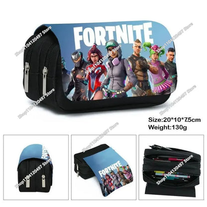 Estojo Escolar Fortnited de Grande Capacidade para Estudantes, Estojo para Lápis Infantil, Bolsa para Canetas, Material Escolar, Bolsa de Papelaria para Rapazes, Presentes Gaming