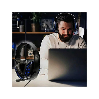 Auriculares con cable 7260 con micrófono – Headset para gaming y trabajo para PS4 PS5 Xbox One, estudio y reuniones, auriculares con jack 3.5mm