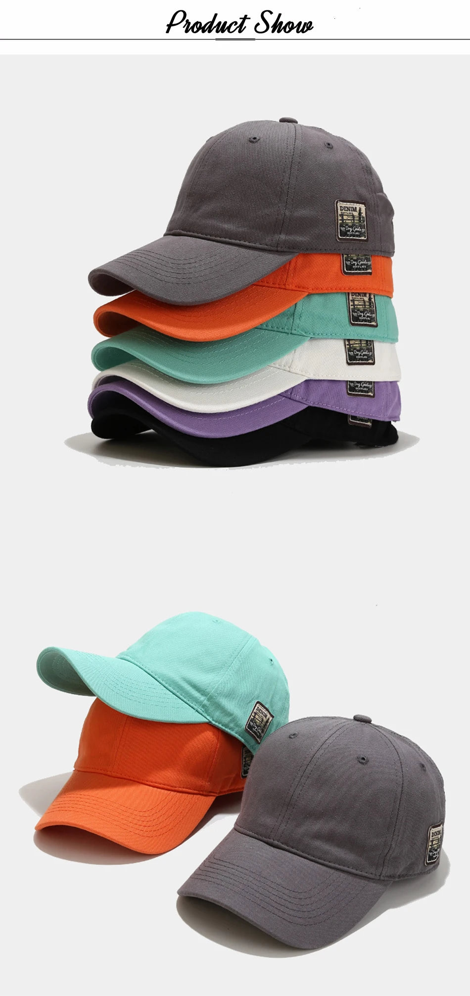 FS 2026 Stylish Orange Green Baseball Cap For Men Young Style Hip Hop Caps Summer Women Hats Street Trucker Hat Casquette Homme