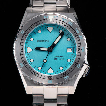 SEESTERN SUB600T V3 Men's Watch Automatic Diving Sapphire Wristwatch NH35 Movement Ceramic Bezel Luminous Date Jubilee Waterproof