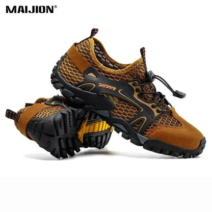 MAIJION Professional Aqua Shoes for Men Non-Slip Water Shoes Trekking Upstream Quick-Dry Beach Lightweight Water Sports Sneakers