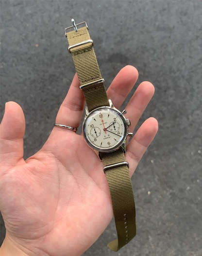 Seagull 1963 International Edition Orologio Meccanico da Uomo da Pilota ST1901 Cronografo Retrò da Polso Aviazione Air Force Nuovo