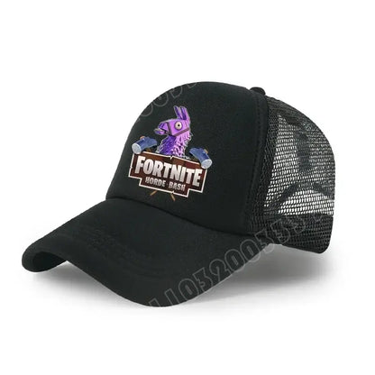 Fortnite Baseball Cap Cartoon Game Printed Hat Kids Summer Breathable Mesh Hat Adjustable Peaked Cap Children’s Birthday Gift
