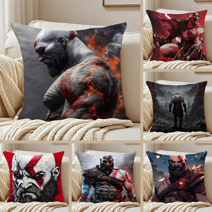 Game Mythological G-God of W-War Cushion Cover Pillowcase Anti-dustmite living Room Sofa Decor Cushion Room