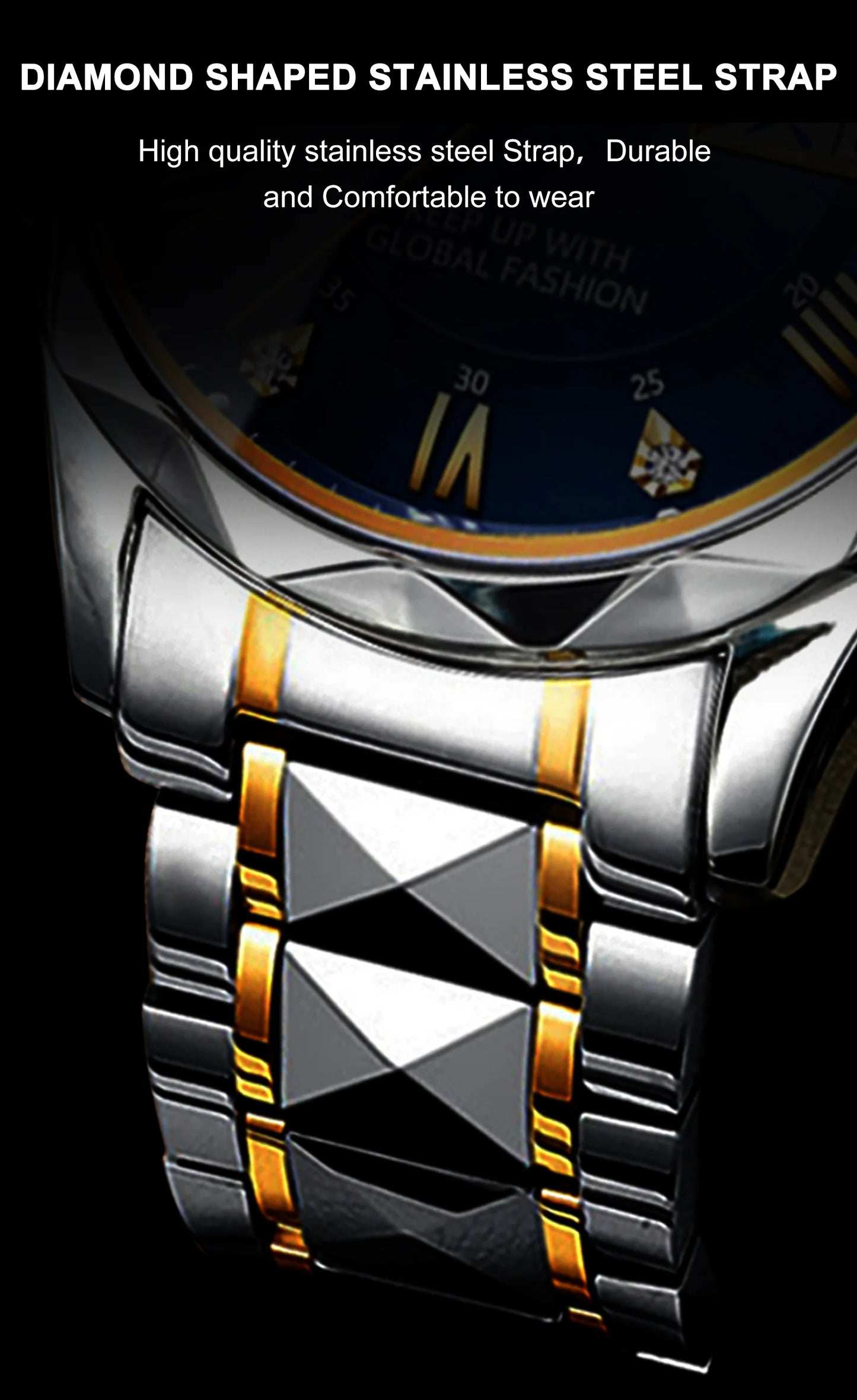 POEDAGAR Luxury Business Men's Watches Waterproof Stainless Steel Luminous Man Wristwatch Date Week Quartz Sport Men Watch Reloj