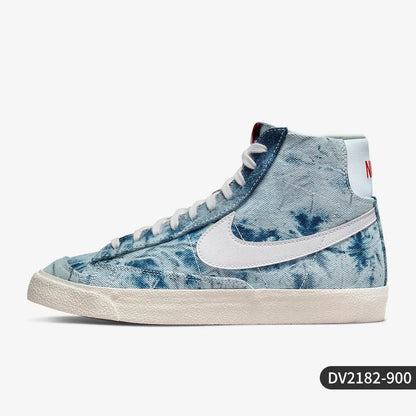 Nike Produto Genuíno Blazer Mid '77 Sapatilhas de Skate Retro Cano Alto para Mulher DV2182-900