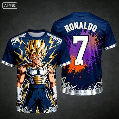 2026 New Arrivals Dragon Ball Z Goku Vegeta Special Edition Football Jersey Ronaldo No.7 Football T-shirt Fan Special Jersey top