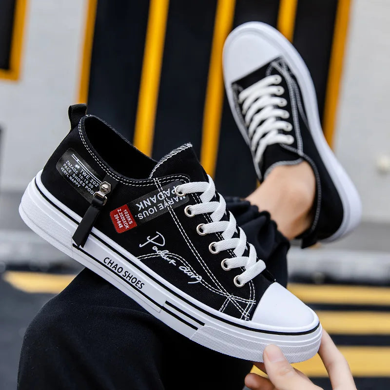2025 été hommes toile baskets basses décontracté respirant chaussures pour adolescent à la mode léger jeunesse Streetwear confort chaussures