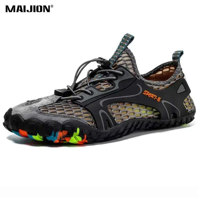 MAIJION Professional Aqua Shoes for Men Non-Slip Water Shoes Trekking Upstream Quick-Dry Beach Lightweight Water Sports Sneakers