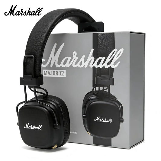 Marshall Major IV 4 Wireless On-Ear Bluetooth Headphones Foldable Deep Bass Sport Gaming Headset with Mic