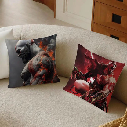 Game Mythological G-God of W-War Cushion Cover Pillowcase Anti-dustmite living Room Sofa Decor Cushion Room