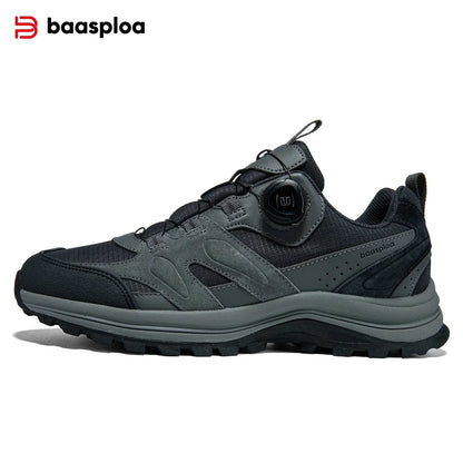 Sapatos de Caminhada Baasploa para Homem, Outdoor e Escalada, em Malha Respirável, para Viagem e Caminhada, Antiderrapantes, Resistentes ao Desgaste, Confortáveis, Tipo Sneaker