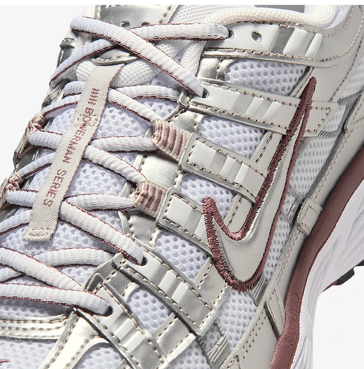 Nike Authentic P-6000 Zapatillas casuales bajas para mujer con cordones, resistentes al desgaste, para uso diario BV1021-110