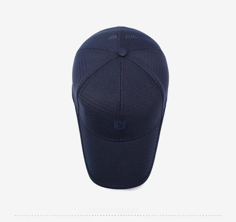 Nouvelle casquette de baseball en maille printemps-été, casquette de sport d'extérieur, casquette respirante anti-UV, casquette simple et décontractée pour homme et femme