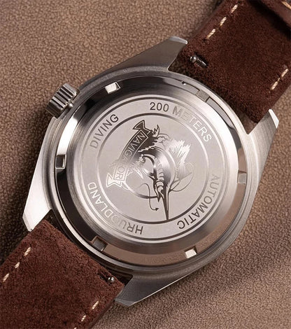 Hruodland 2026 new retro 41MM men's automatic mechanical watch Hangzhou K1 glass stainless steel waterproof 20Bar C3 reloj hombre