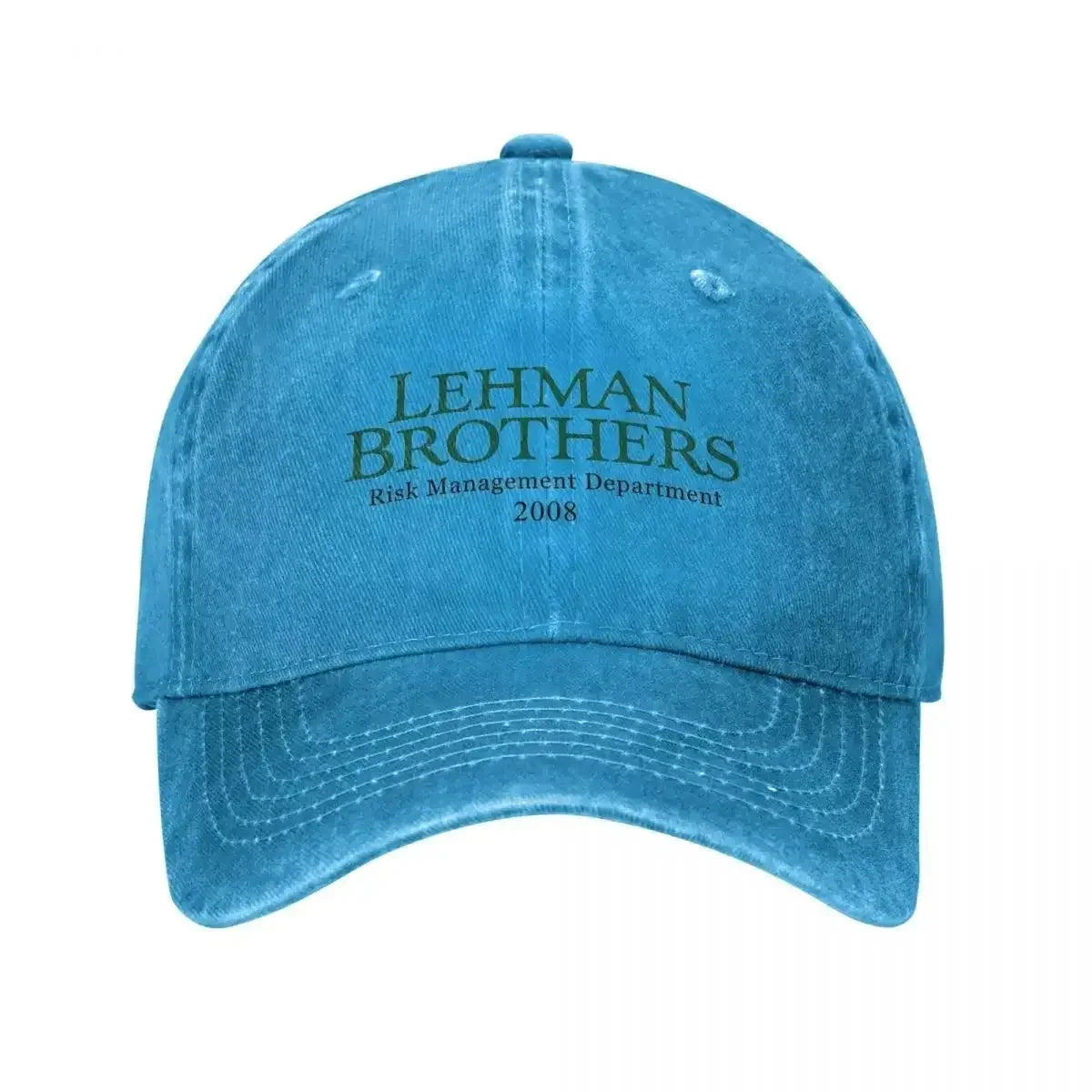 Retro Lehman Brothers Risk Management Department Trucker-Cap, Unisex, im Used-Look, gewaschen, Kopfbedeckung für Outdoor, Laufen und Golf