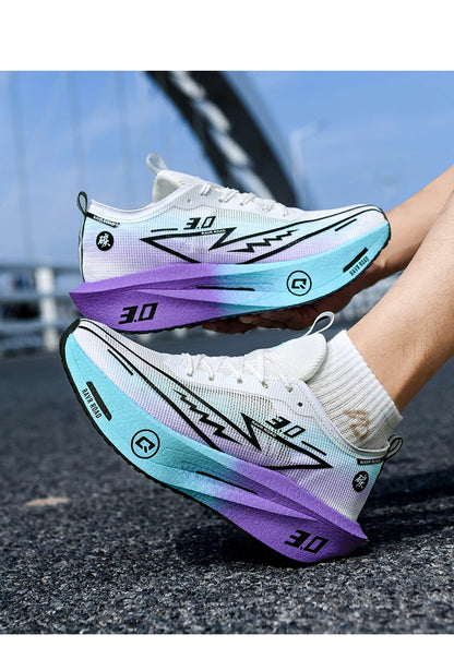 Sneakers da uomo in mesh comfort, scarpe da tennis 2025, running da uomo con piastra in carbonio 3.0, ammortizzazione per sport, allenamento e jogging