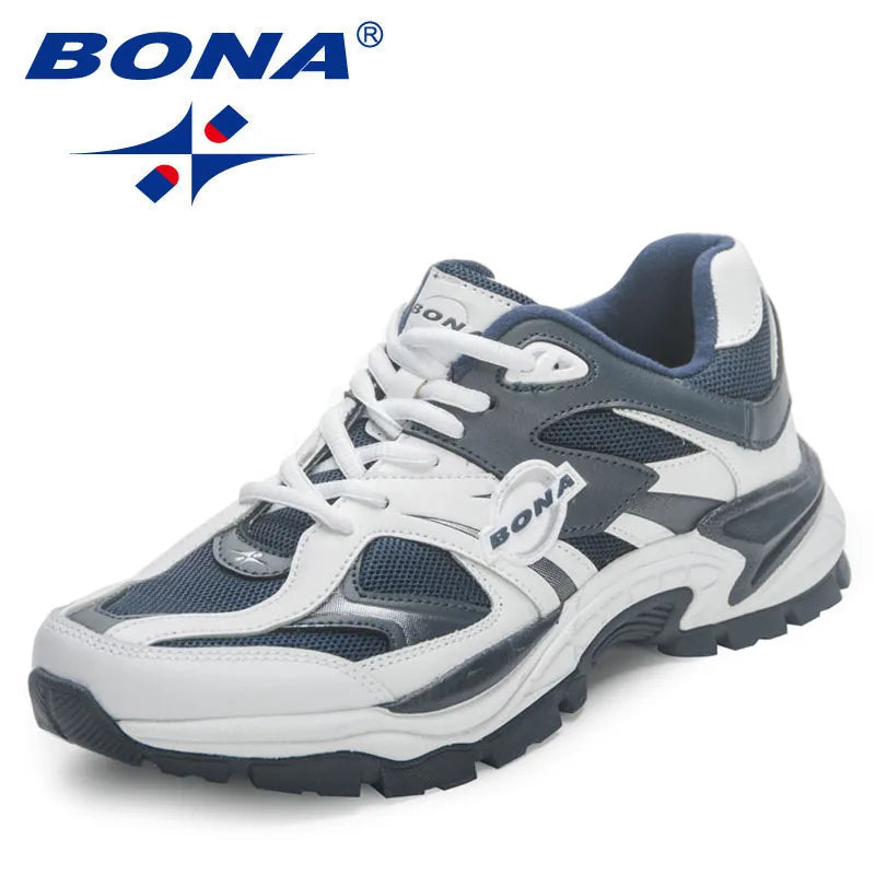 BONA New Designers Breathable Road Running Shoes Casual Shoes Man Athletic Walking Footwear Men Outdoor Jogging Masculino