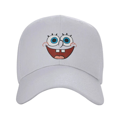 Καπέλο μπέιζμπολ Spongebobs με μεγάλο χαμογελαστό πρόσωπο, ανοιξιάτικο, στυλ y2k, ρετρό καπέλο τύπου «trucker» για ζευγάρια, γυναίκες, τένις, σκέιτ, καπέλα μπέιζμπολ