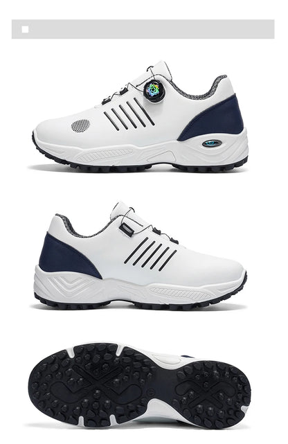 Chaussures de sport sans lacets pour hommes, avec amorti d'air, antichoc, antidérapantes, pour le golf, l'entraînement en extérieur, les trajets professionnels, chaussures polyvalentes pour hommes 9