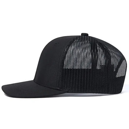 Unisex-Kappe mit leicht gebogener Krempe im Trucker-Stil – Freizeit- und Outdoor-Kappe für Damen und Herren, atmungsaktiv, für den Sommer