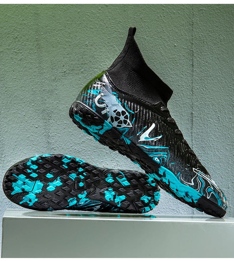 Men Professional Football Shoes Society Cleats Soccer Shoes Original Indoor Football Field Boots Grass Training TF/FG Sneakers