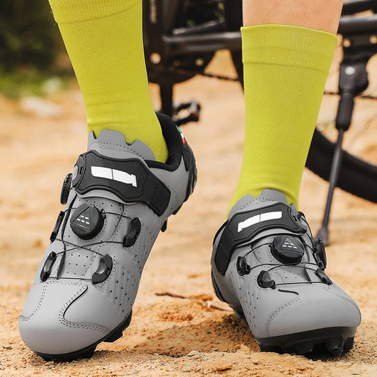 Highway bike cycling shoes, breathable and wear-resistant mountain bike cycling shoes, professional bike lock shoes Men or Women