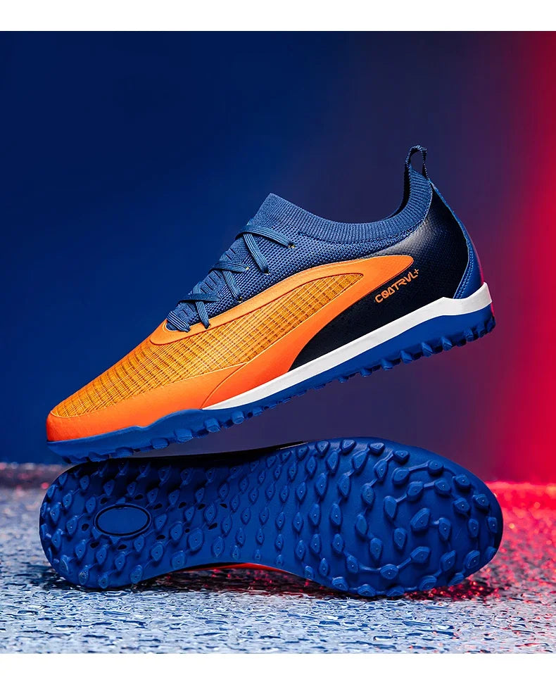 Chuteiras de futebol novas para homem, com pitons para exterior, respiráveis, adulto, antiderrapantes, calçado de futebol desportivo, pitons longos, treino, rapaz, jogo, confortáveis
