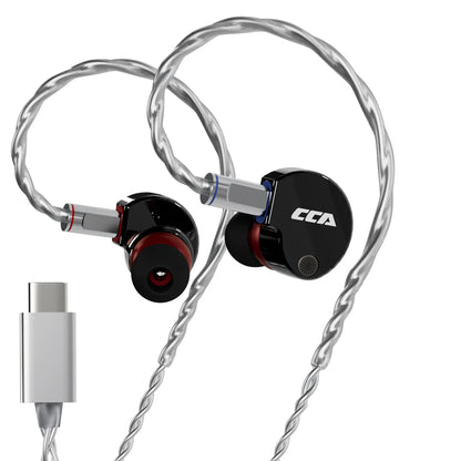 CCA Phoenix HiFi Wired Earphones Metal Alloy In-Ear Headphones with 10mm Dual Magnetic Dynamic Driver for Gaming & Music