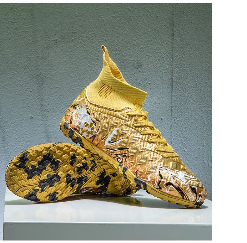 Men Professional Football Shoes Society Cleats Soccer Shoes Original Indoor Football Field Boots Grass Training TF/FG Sneakers