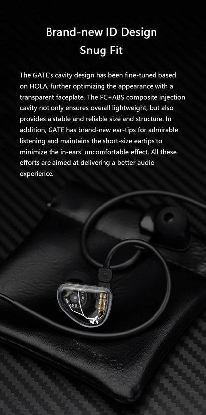 TRUTHEAR GATE Dynamic In-Ear Headphones Wired Earphones with 0.78 2-Pin Cable, HiFi Gaming Earbuds, High-Resolution Audio Monitor Earphones