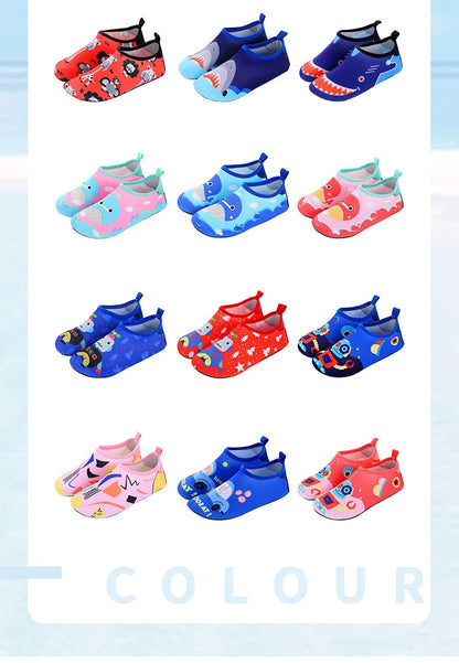 Boys Girls Soft Foldable Water Shoes Kids Beach Summer Outdoor Wading Shoes Swimming Surf Sea Slippers Quick-Dry Aqua Shoes