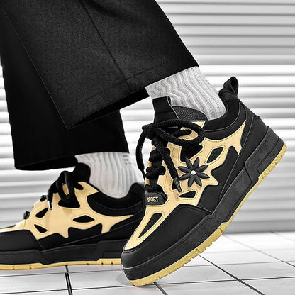 Fashion Men's Shoes Trend Street Skateboard Shoes Man Luxury Brand Training Sneakers Mesh Breathable Casual Shoes Men's Tennis Shoes