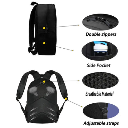 FORTNITE 3-Piece School Backpack Set with Front Pocket Bag, Crossbody Bag, and Pencil Case for Ages 5-10 Boys and Girls, Lightweight, Includes Free 3D Printed Keychain