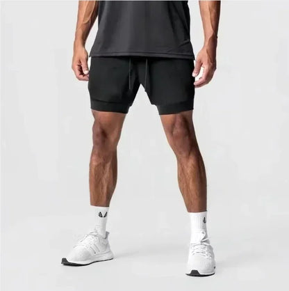 Dragon Ball Goku Vegeta Anime Printed Double-layered Shorts, American Sporty Summer Fashion Shorts for Men and Women