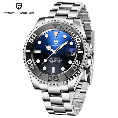 PAGANI DESIGN V2 Japan Movement 40MM Luxury Men's Mechanical Watch Sapphire Glass Ceramic Bezel Automatic Diving Watches for Men