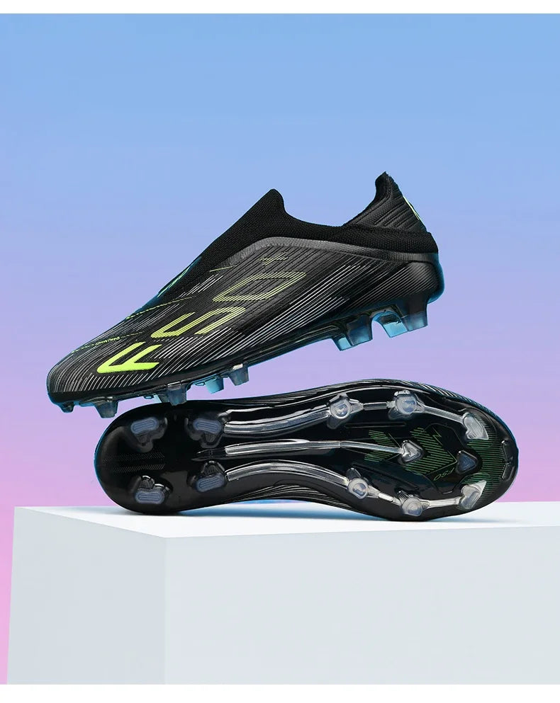Nouvelles chaussures de football pour hommes, chaussures de futsal d'intérieur antidérapantes, crampons de match de haute qualité, chaussures de football, baskets, chaussures montantes pour terrain gazonné et extérieur
