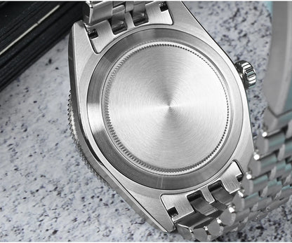 Orologio subacqueo di lusso da uomo San Martin 40mm, Miyota 9015, quadrante smaltato sunburst, automatico meccanico, impermeabile 200m, SN0148