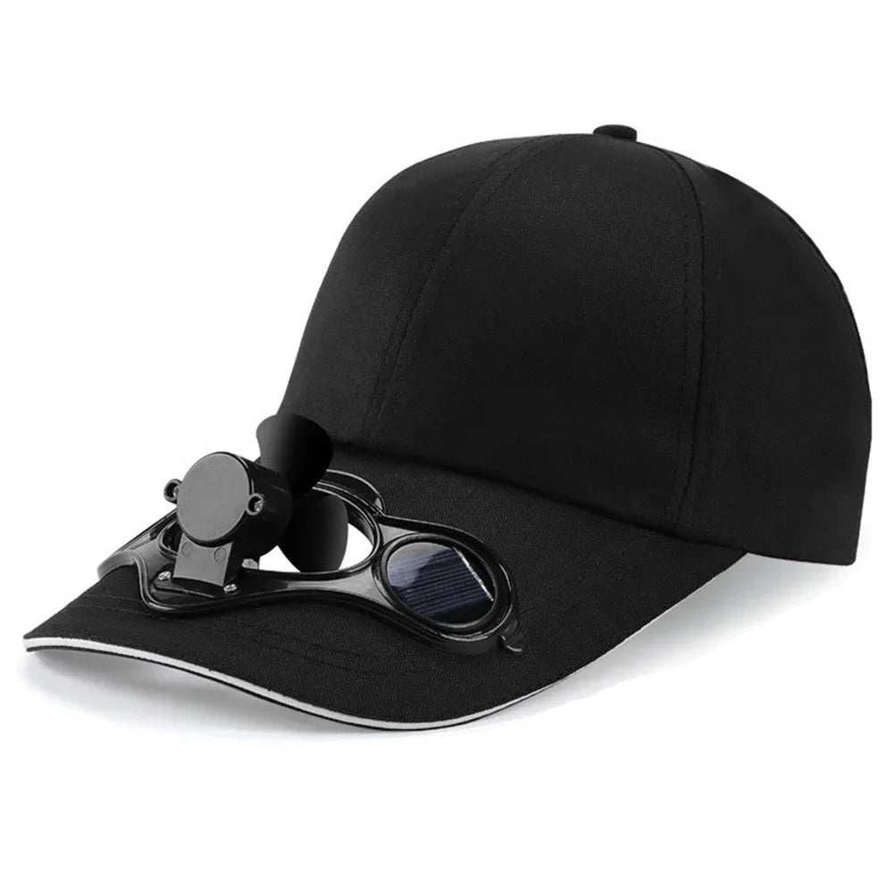 Kappe mit Ventilator – Sommer-USB-Lade-Kühlventilator – Baseballkappe – Outdoor – Golf – Sonnenschutz – 2 Geschwindigkeitsstufen – verstellbare Schirmkappe – Wanderkappe mit Ventilator