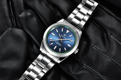 BENYAR – Nuevo reloj para hombre, marca de lujo, reloj mecánico automático, resistente al agua hasta 50 m, modelo deportivo con agujas luminiscentes
