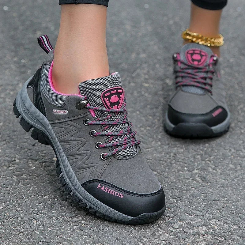 Women’s Hiking Shoes Outdoor Sneakers Non-Slip Walking Shoes Comfortable Footwear Climbing Jogging Boots Sports Shoes for Women